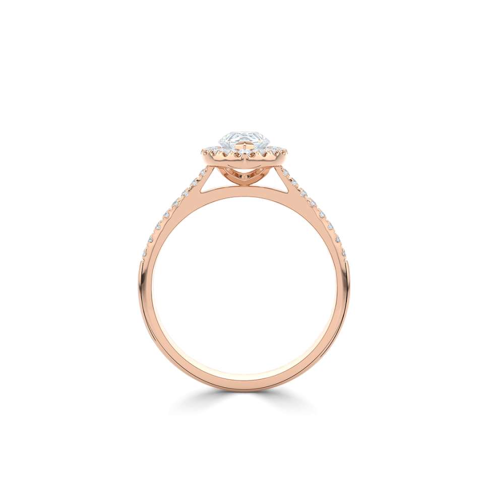 Luminara Pear Shape Diamond Engagement Ring
